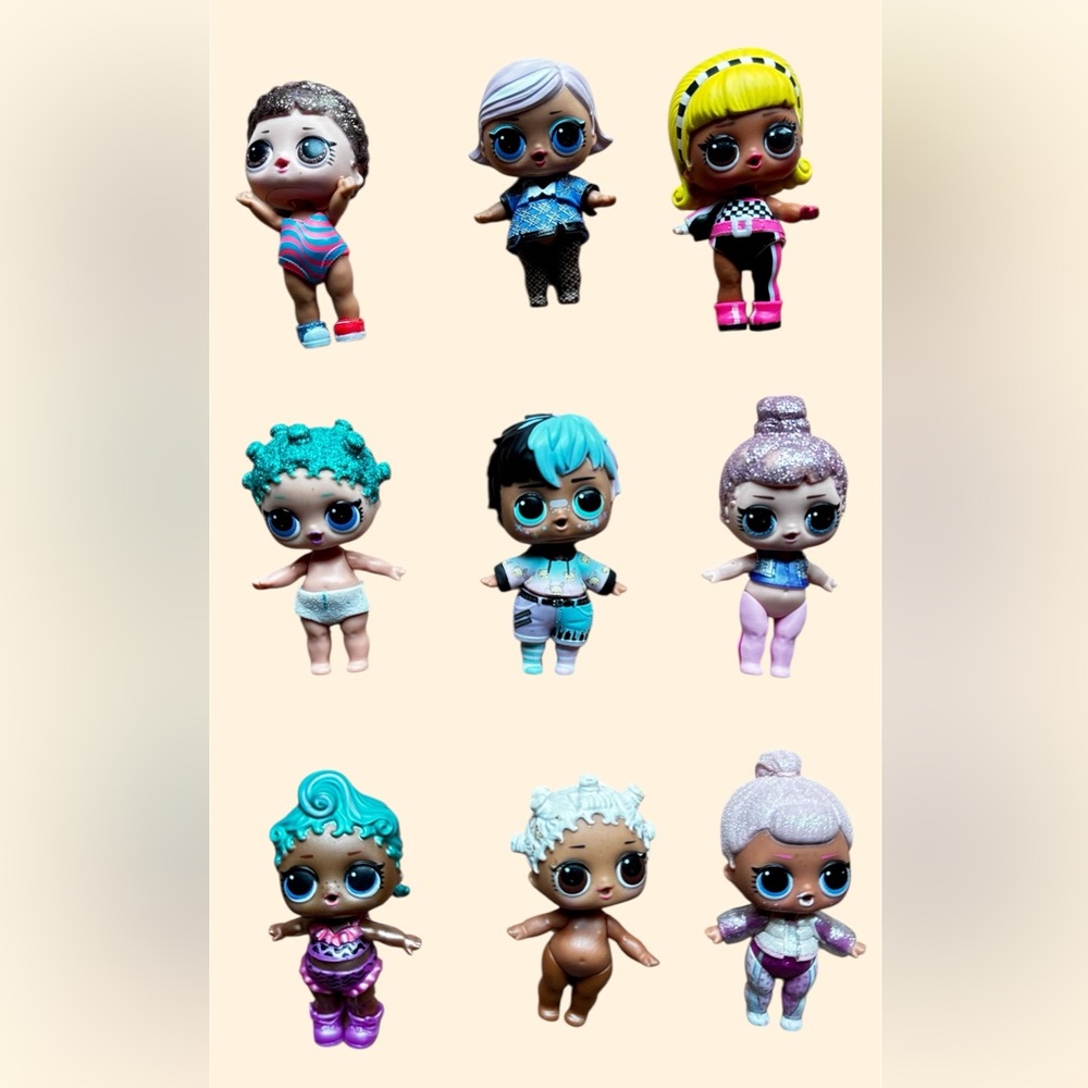 Lot of 9 LOL Surprise Dolls